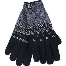 Heat Holders WoMens Nordic Fleece Lined Thermal Gloves Black
