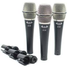 CAD Audio Microphones CAD Audio D38X3 MICROPHONE PACK, 3 Pack 3 Pack D38 Dynamic Handheld Microphone