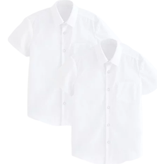 George for Good Boy's Short Sleeve School Shirt 2-pack - White