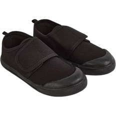 Trainers Children's Shoes Asda Wrap Strap Plimsolls - Black