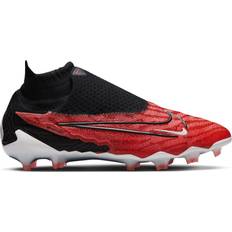 Nike Firm Ground (FG) - Knit Fabric Football Shoes Nike Phantom GX Elite FG M - Bright Crimson/White/University Red/Black