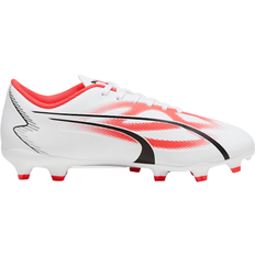 Firm Ground (FG) - Synthetic Football Shoes Puma Ultra Play FG AG - White/Black/Fire Orchid