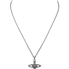 Brass Necklaces Vivienne Westwood Mini Bas Relief Orb Pendant Necklace - Silver/Transparent