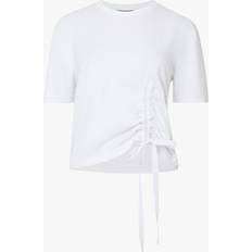 French Connection Women T-shirts French Connection Women's Rallie Rouched Tshirt White