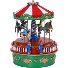 Mr. Christmas Mini Carnival Music Box Carousel Figurine