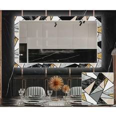Marble Mirrors Artforma Backlit Decorative Wall Mirror 60x60cm