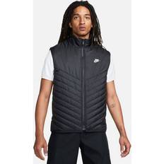 Nike Polyester Vests Nike Mens Windrunner Thermore Fill Midweight Vest Mens Black/White