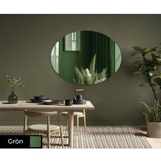 Green Wall Mirrors Artforma Oval Wall Mirror 70x50cm