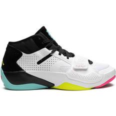 39 ½ Basketball Shoes Nike Jordan Zion 2 M - White/Volt/Black/Dynamic Turquoise