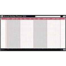 Calendars SASCO Annual Holiday Wall Planner 2024 Unmounted