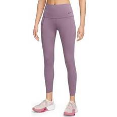 Nike Universa Women's Medium-Support High-Waisted 7/8 Leggings - Violet Dust/Black
