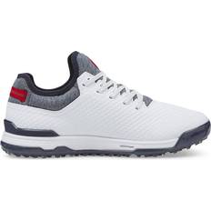 Textile - Women Golf Shoes Puma ProAdapt Alphacat W - White/Navy Blazer/High Risk Red