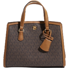 Top Handle Messenger Bags Michael Kors Chantal Small Messenger Bag - Brown/Acorn
