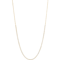Brilliant Earth Petite Lab Diamond Tennis Necklace - Gold/Diamonds