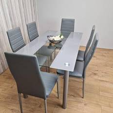 Yes (Electric) Tables Kosy Koala Glass Dining Set 80x140cm 7pcs