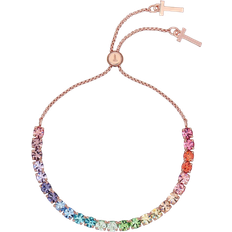 Brass - Women Bracelets Ted Baker Melrah Icon Slider Bracelet - Rose Gold/Rainbow