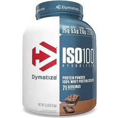 C Vitamins Protein Powders Dymatize ISO100 Hydrolyzed 100% Whey Protein Isolate Fudge Brownie 2.3kg