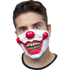 Circus & Clowns Facemasks Horror-Shop Halbmaske aus Latex für Halloween