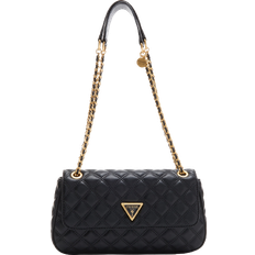 Shoulder Strap Crossbody Bags Guess Giully Quilted Crossbody Bag - Black
