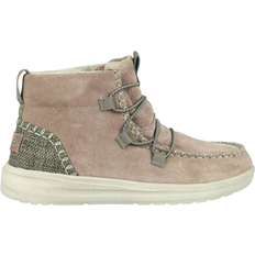 Hey Dude Lace Boots Hey Dude Eloise Suede - Rose