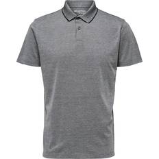 Selected Short Sleeved Coolmax Polo Shirt - Medium Grey Melange