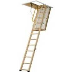 Roof Ladders LuxFold Timber Loft Ladder Yellow
