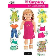 Simplicity Doll Clothing Sewing Pattern, 4654