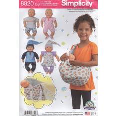 Simplicity Baby Doll Clothes Sewing Pattern 8820