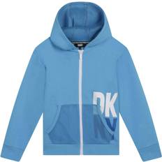 DKNY Blue Logo Zip Up Hoodie