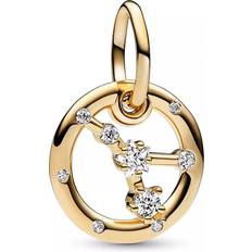 Transparent Charms & Pendants Pandora Pendants & Charms Cancer Zodiac Dangle Charm gold Pendants & Charms for ladies