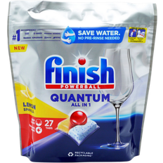 Finish Powerball Quantum All in One Lemon Dishwasher 27 Tablets