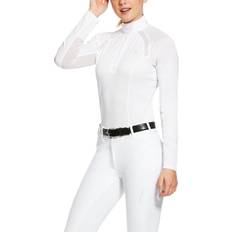 Equestrian T-shirts Ariat Ladies Sunstopper 2.0 Show Shirt White