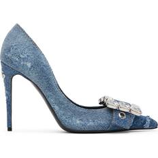 Denim Heels & Pumps Dolce & Gabbana Embellished denim pumps blue