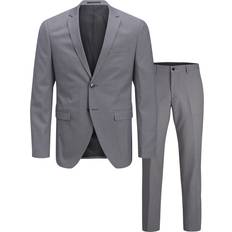 Jack & Jones Men - W32 Clothing Jack & Jones Franco Slim Fit Suit - Grey/Light Grey Melange