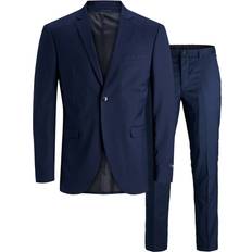 Jack & Jones Men - W34 Clothing Jack & Jones Franco Slim Fit Suit - Blue/Medieval Blue