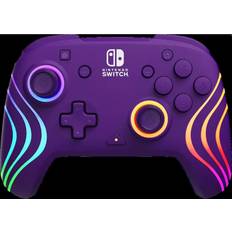 PDP Gamepads PDP Official Afterglow Wave Wireless Controller Nintendo Switch Purple