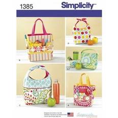 Zipper Fabric Tote Bags Simplicity sewing pattern 1385 women one size