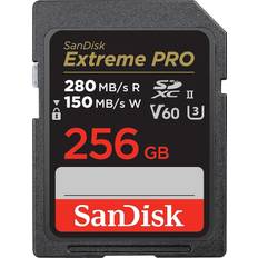 Class 10 - SDXC Memory Cards SanDisk Extreme PRO SDXC Class 10 UHS-II U3 V60 280/150MB/s 256GB