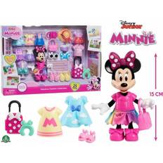 Giochi Preziosi Disney Minnie, 25-teiliges Set, Davon 1 Figur Minnie Maus mit Gelenken, 15 cm, Outfits und Zubehör, Spielzeug für Kinder ab 3 Jahren, MCN30