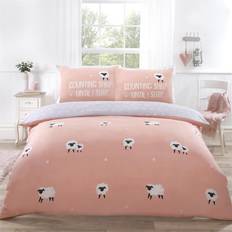Bed Set Kid's Room Rapport Pink Home Bedding 180 TC Counting Sheep Cover
