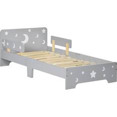 ZONEKIZ Toddler Bed with Star & Moon Patterns 29.9x56.3"