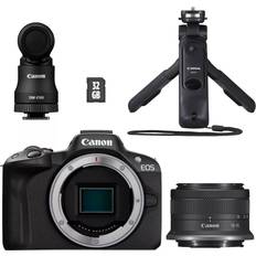 Canon LCD/OLED DSLR Cameras Canon EOS R50 + RF-S 18-45mm F4.5-6.3 IS STM + Creator Kit