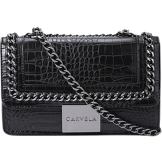 Carvela Bailey Quilted Chain Shoulder Bag - Black