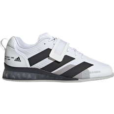 Unisex - White Gym & Training Shoes adidas Adipower Weightlifting 3 - Cloud White/Core Black/Gray Two