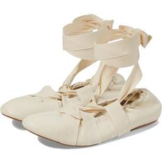 Ballerinas Free People Cece Wrap Ballet Flats by FP Collection at Antique Ivory