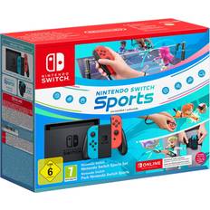 Nintendo Game Consoles Nintendo Switch Neon Red/Neon Blue Sport Set