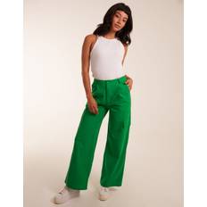 Green - Women Trousers Blue Vanilla womens trousers with side pocket