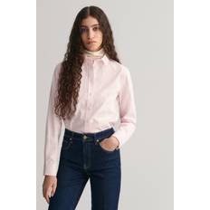 Gant Women Tops Gant Women Regular Fit Gingham Poplin Shirt Pink
