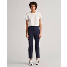 Gant Women Trousers & Shorts Gant Women Slim Cigarette Slacks Blue