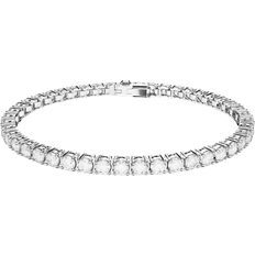 Bangles - Women Bracelets Swarovski Matrix Tennis Bracelet - Silver/Transparent